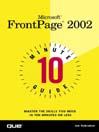 10 Minute Guide to Microsoft  FrontPage 2002